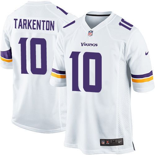 Men Minnesota Vikings #10 Fran Tarkenton Nike White Game Retired Player NFL Jersey
